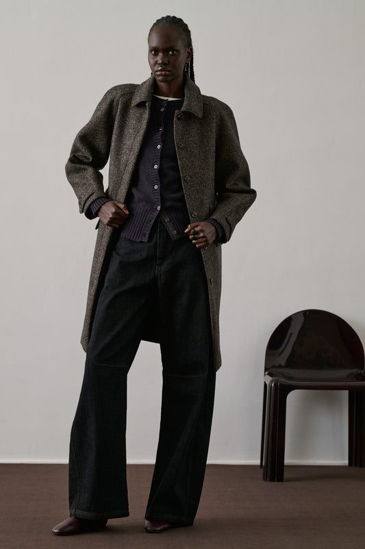 Cardigan Fugu - Aubergine - Laine - Femme