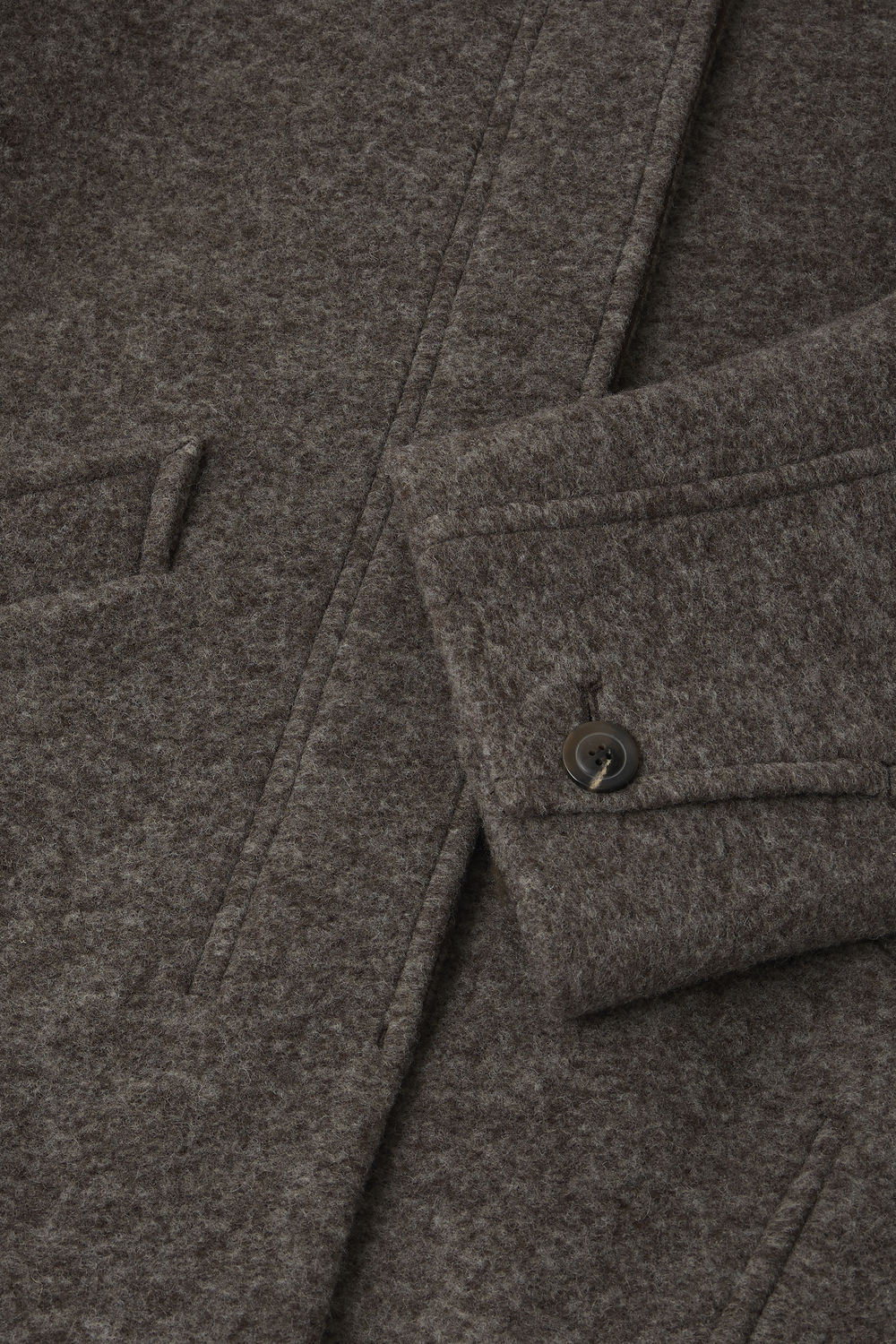 Manteau Balard - Gris Marron - Laine - Femme vue 5